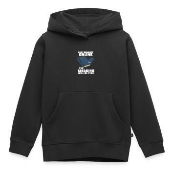 I Was Ordained Online The Wedding Will Be Fine - Sweat Premium à capuche enfant bio - noir - Devant - AI Model Kid Male (0cm)