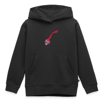 Norwegen Norweger Skandinavien - Kinder Premium Organic Hoodie - Schwarz - Vorne - AI Model Kid Male (0cm)