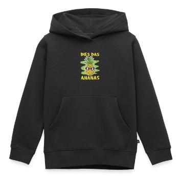 Dies das Ananas - Kinder Premium Organic Hoodie - Schwarz - Vorne - AI Model Kid Male (0cm)