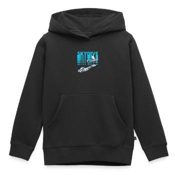 Skydiving Skydive - Kids Premium Organic Hoodie - black - Front - AI Model Kid Male (0cm)