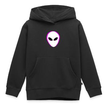 Aliens Alien Head - Kids Premium Organic Hoodie - black - Front - AI Model Kid Male (0cm)