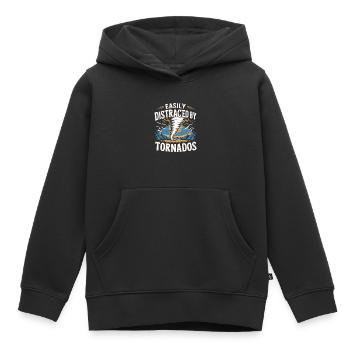 Costume de chasseur de tempête Chasseur de tempête - Sweat Premium à capuche enfant bio - noir - Devant - AI Model Kid Male (0cm)