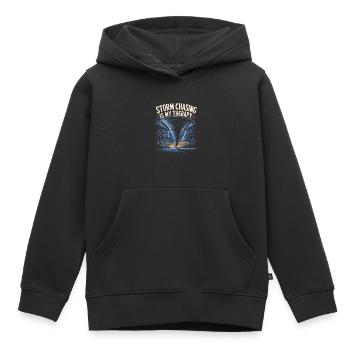 Costume de chasseur de tempête Chasseur de tempête - Sweat Premium à capuche enfant bio - noir - Devant - AI Model Kid Male (0cm)