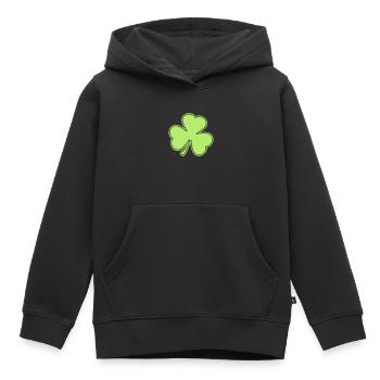 irish - Sweat Premium à capuche enfant bio - noir - Devant - AI Model Kid Male (0cm)