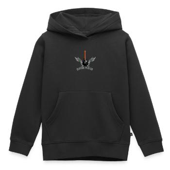 guitar_072011_l_3c - Kinder Premium Organic Hoodie - Schwarz - Vorne - AI Model Kid Male (0cm)