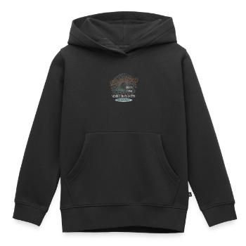 Authentic Coburg tuerkis best for black - Sweat Premium à capuche enfant bio - noir - Devant - AI Model Kid Male (0cm)