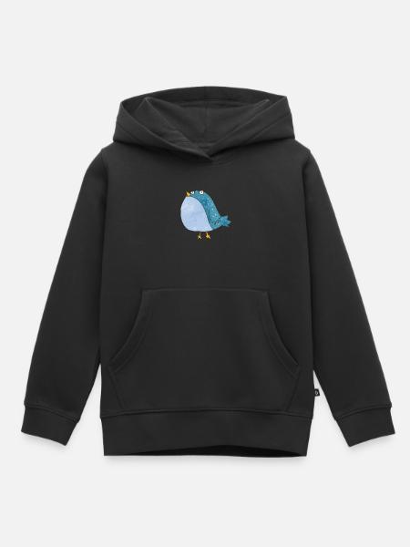 Vogel - Kinder Premium Organic Hoodie - Schwarz