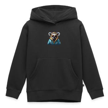 Streetstyle-Koalabär | Koala-Liebhaber - Kinder Premium Organic Hoodie - Schwarz - Vorne - AI Model Kid Male (0cm)