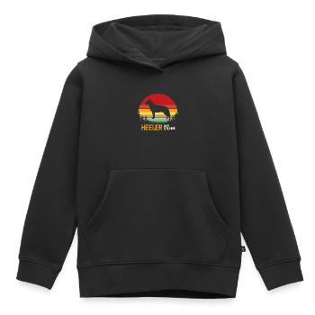 Heeler Mama Mutter Haustier Vieh Hund Besitzer - Kinder Premium Organic Hoodie - Schwarz - Vorne - AI Model Kid Male (0cm)