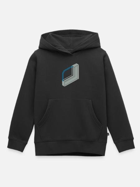 Aluminiumprofil Fenster - Kinder Premium Organic Hoodie - Schwarz