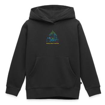 Kaiserstadt Aachen, Handzeichnung Ponttor - Kinder Premium Organic Hoodie - Schwarz - Vorne - AI Model Kid Male (0cm)