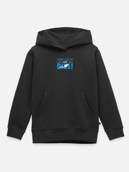 Taucher Tauchen - Kinder Premium Organic Hoodie - Schwarz