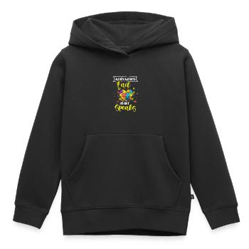 Autismus Geschenk Autist Asperger ADHS Autism - Kinder Premium Organic Hoodie - Schwarz - Vorne - AI Model Kid Male (0cm)
