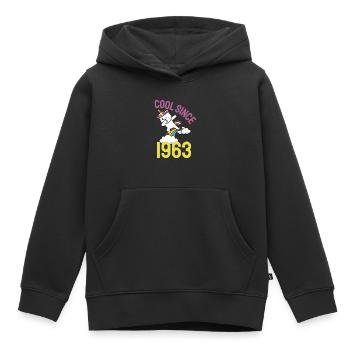 Cool seit 1963 Dabbing Katze 60. Geburtstag - Kinder Premium Organic Hoodie - Schwarz - Vorne - AI Model Kid Male (0cm)