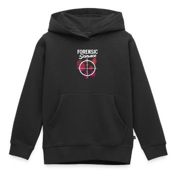 Sciences judiciaires – Psychologue criminel - Sweat Premium à capuche enfant bio - noir - Devant - AI Model Kid Male (0cm)