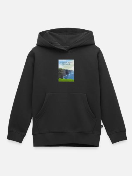 Klippen von Moher - Kinder Premium Organic Hoodie - Schwarz