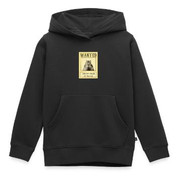 Affiche recherchée Capybara Ok Je Tire Vers le Haut Mème - Sweat Premium à capuche enfant bio - noir - Devant - AI Model Kid Male (0cm)