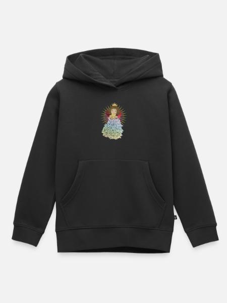 Engelchen mit Stern - Kinder Premium Organic Hoodie - Schwarz