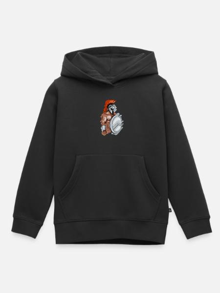 Spartans - Kids Premium Organic Hoodie - black
