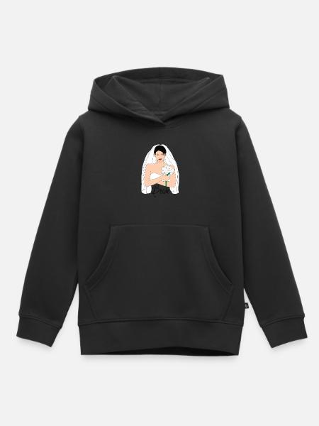 bride schwarz - Kinder Premium Organic Hoodie - Schwarz