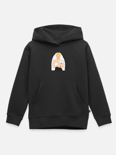 bride blond 1 - Kinder Premium Organic Hoodie - Schwarz
