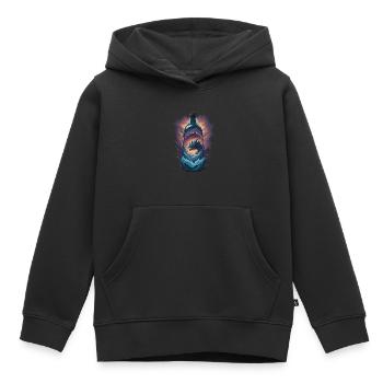 Drachen Flasche - Kinder Premium Organic Hoodie - Schwarz - Vorne - AI Model Kid Male (0cm)