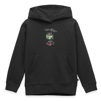 Cassettes // Toaster // Oldschool Music - Kids Premium Organic Hoodie - black - Front - AI Model Kid Male (0cm)