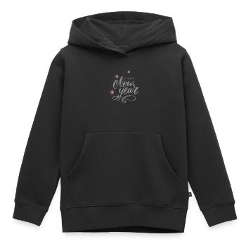 Bonne Année - Sweat Premium à capuche enfant bio - noir - Devant - AI Model Kid Male (0cm)