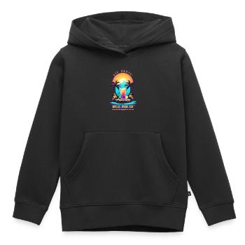 Sie sagte. Malle oder ich - Kinder Premium Organic Hoodie - Schwarz - Vorne - AI Model Kid Male (0cm)