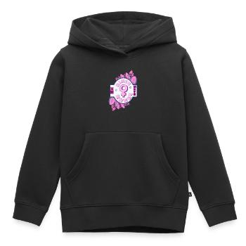 Math Power Mignon Kawaii Anime Écolière Otaku - Sweat Premium à capuche enfant bio - noir - Devant - AI Model Kid Male (0cm)