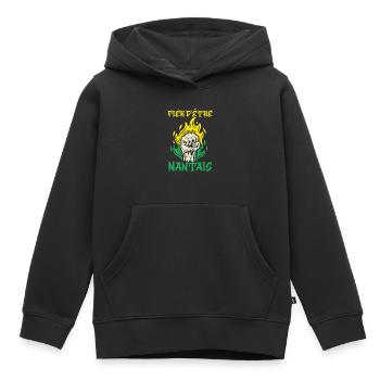 Nantes Stolz darauf, Nantes Geschenkidee zu sein - Kinder Premium Organic Hoodie - Schwarz - Vorne - AI Model Kid Male (0cm)