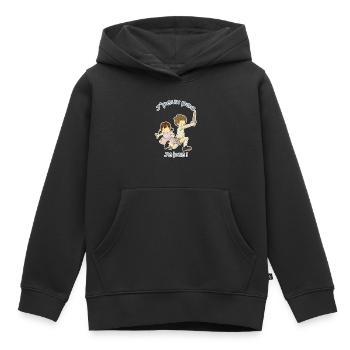 Ich kann nicht, ich spiele! - Kinder Premium Organic Hoodie - Schwarz - Vorne - AI Model Kid Male (0cm)