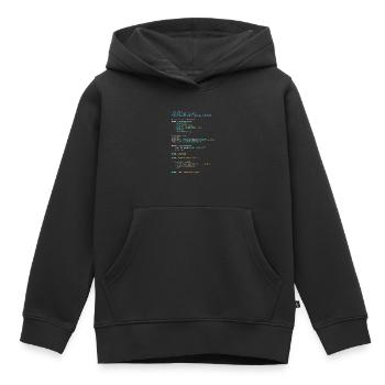 Programmeur Humour - Développeur Logique et Technologie - Sweat Premium à capuche enfant bio - noir - Devant - AI Model Kid Male (0cm)