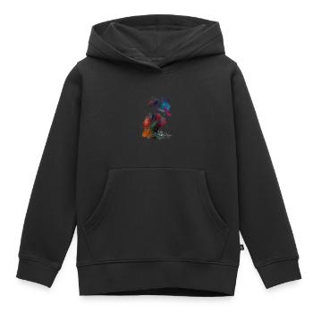 Art du sport automobile #motor #sport - Sweat Premium à capuche enfant bio - noir - Devant - AI Model Kid Male (0cm)