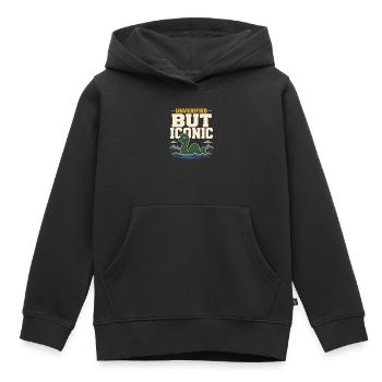Monstre du Loch Ness Nessie Cryptide du Loch Ness - Sweat Premium à capuche enfant bio - noir - Devant - AI Model Kid Male (0cm)