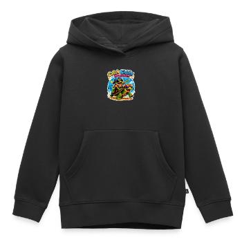 Urlaubs Vibes - Kinder Premium Organic Hoodie - Schwarz - Vorne - AI Model Kid Male (0cm)