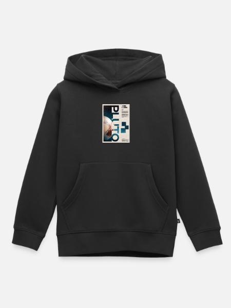 Plutonian Orbit Poster - Kinder Premium Organic Hoodie - Schwarz