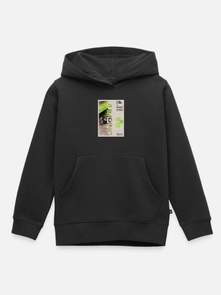 Jumping Spider Modern Art - Kinder Premium Organic Hoodie - Schwarz