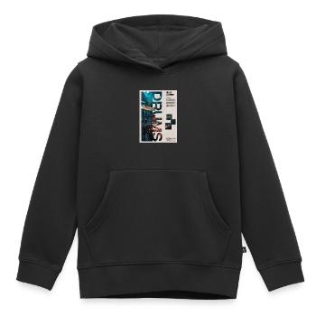 Trommel-Collage-Trommlerkunst - Kinder Premium Organic Hoodie - Schwarz - Vorne - AI Model Kid Male (0cm)