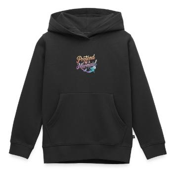 Sirène Fable Sirènes Conte de fées - Sweat Premium à capuche enfant bio - noir - Devant - AI Model Kid Male (0cm)