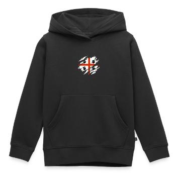Sardinien Flagge - Kinder Premium Organic Hoodie - Schwarz - Vorne - AI Model Kid Male (0cm)