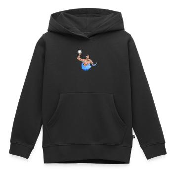 Water polo joueur de water-polo joueur de water-polo - Sweat Premium à capuche enfant bio - noir - Devant - AI Model Kid Male (0cm)