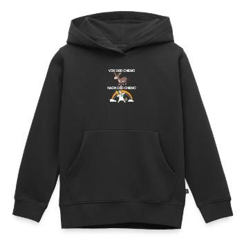 Krebs-Überlebender Chemotherapie Kampf gegen Krebs - Kinder Premium Organic Hoodie - Schwarz - Vorne - AI Model Kid Male (0cm)