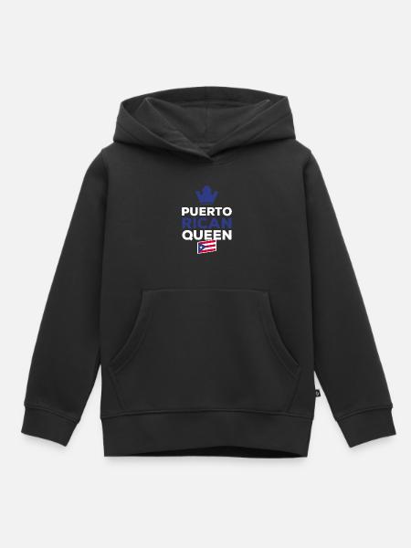Puerto Rico - Kinder Premium Organic Hoodie - Schwarz
