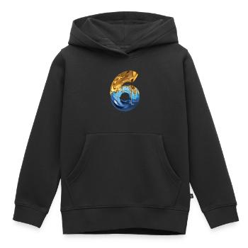NR. 6 NUMMER 6 COOL 6. GEBURTSTAG - Kinder Premium Organic Hoodie - Schwarz - Vorne - AI Model Kid Male (0cm)