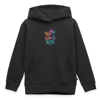 Frau Ehefrau Partnerin Familie Verheiratet - Kinder Premium Organic Hoodie - Schwarz - Vorne - AI Model Kid Male (0cm)