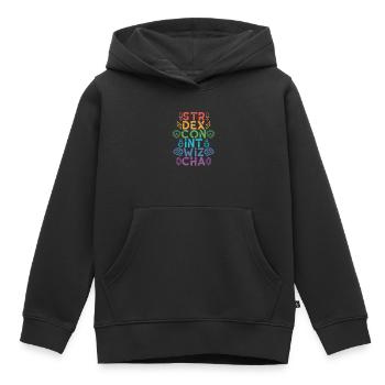 RPG Roleplay Fantasy - Sweat Premium à capuche enfant bio - noir - Devant - AI Model Kid Male (0cm)