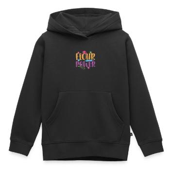 Mehl Power | Bäcker Shirt | Backen Tshirt | - Kinder Premium Organic Hoodie - Schwarz - Vorne - AI Model Kid Male (0cm)