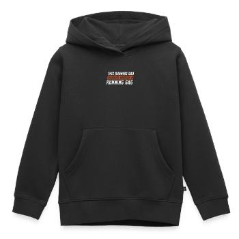 Running Dad Running Gag | Running Apparel | - Kinder Premium Organic Hoodie - Schwarz - Vorne - AI Model Kid Male (0cm)