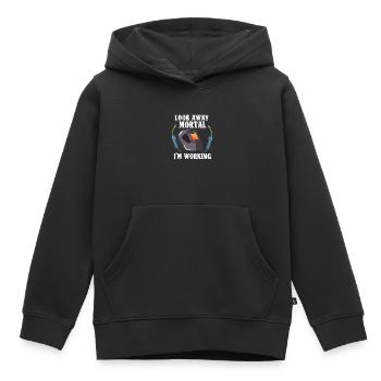 Look Away Mortal - Kinder Premium Organic Hoodie - Schwarz - Vorne - AI Model Kid Male (0cm)